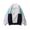 Sports Style Loose Color Zippe Jacket