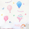 Cartoon Hot Air Balloon Wall Sticker