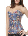 Women's Tube Top Print Corset