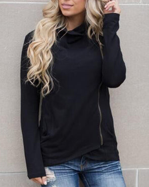 Zip Cardigan Long Sleeve Sweatshirt