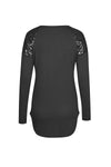 New O-neck sequined long sleeve T-shirt