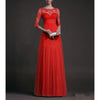 Lace Hollow Stitching Evening Dress