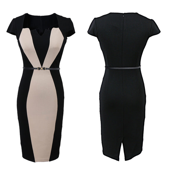 Women Elegant Work Office Business Party Bodycon Dress