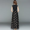 New Stretch Slim Gilded Feather Tassel Evening Dress