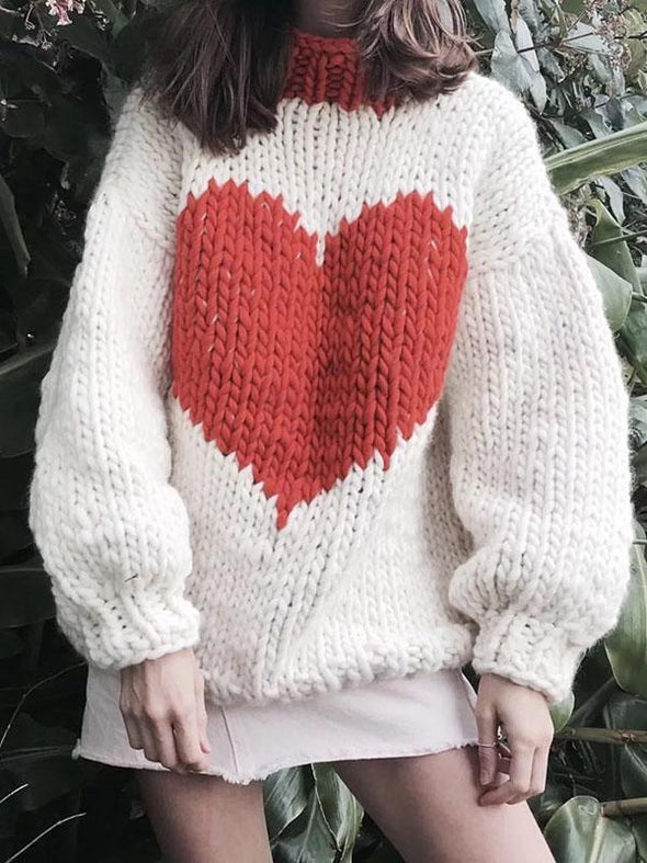 Fashion Knitting Loose Sweater Tops