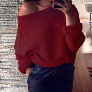 Sexy Fashion Off-Shoulder Sweater