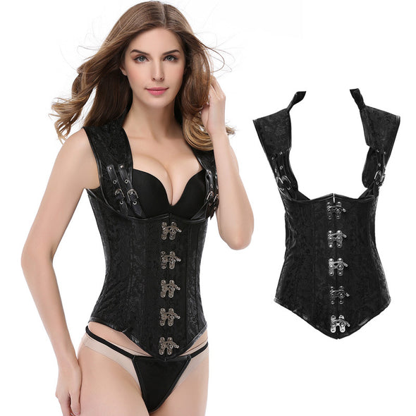 Abdomen Shaping Waist Girdle Patent leather Corset