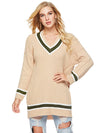 New V-neck Long Sleeves Bottoming Sweater