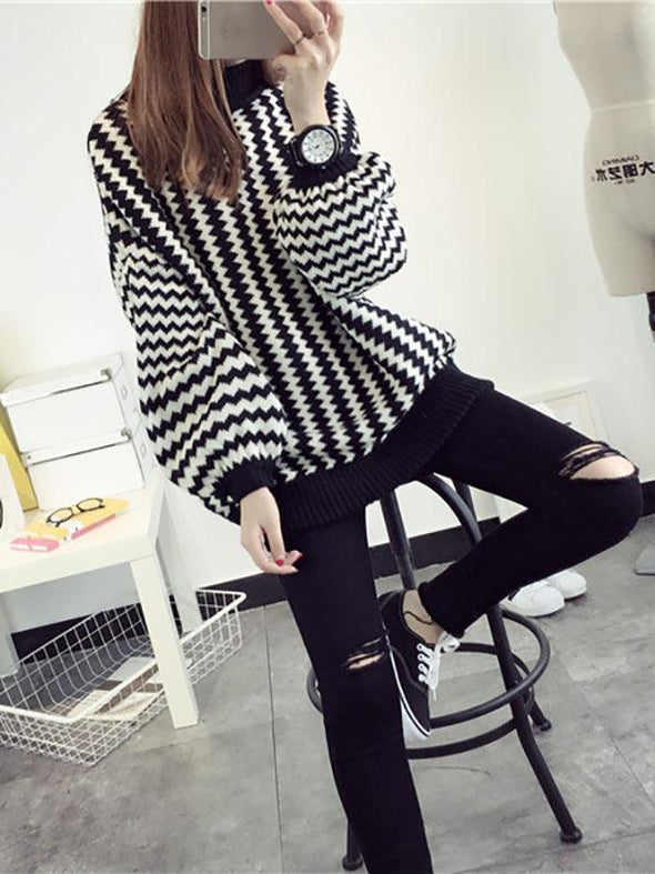 Puff Sleeve Pullover Sweater