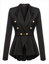 Fashion Slim Long Sleeve Lapel Blazer Jacket