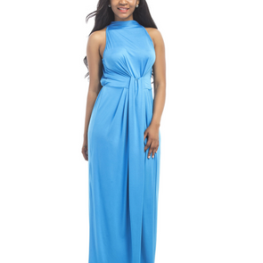 Bandage Solid Color Maxi Dresses