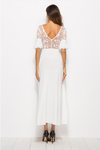 3/4 Sleeve Openwork Split Evening Dresses