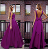 Sexy Bowknot Back Halterneck Evening Dress