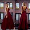 Sexy Bowknot Back Halterneck Evening Dress