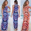 Bohemian Print Sleeveless Maxi Dresses