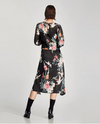 Bird Bowknot Print Long Sleeve Dresses