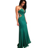 Sexy V-Neck Mesh Fishtail Big Swing Long Strap Evening Dress