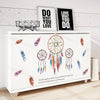 Creative Personality Color Feather Wall Sticker