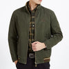 Stand Collar Cotton Washed Casual Plus Size Men's Jacket