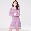 Women's O-Neck Knitted Dress