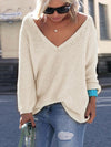 V Neck Loose Fit Sweater