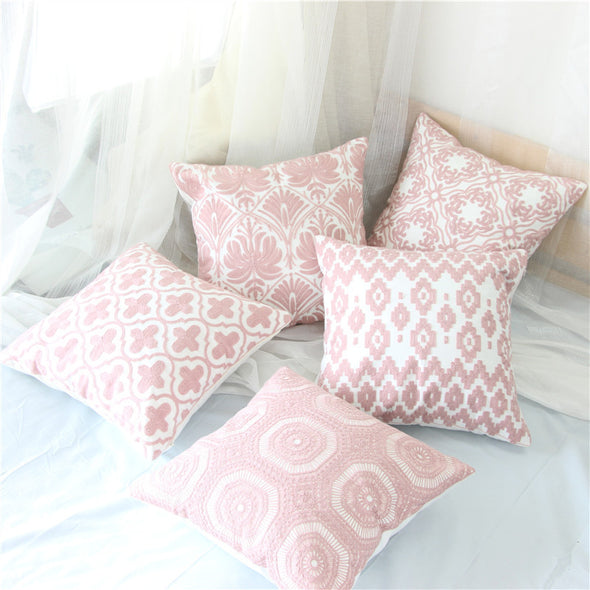 Linen Embroidered Pillow