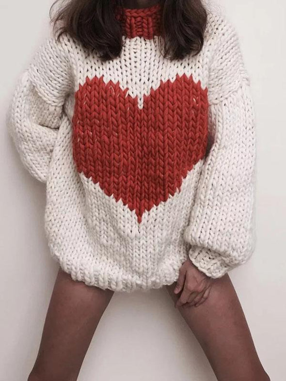 Fashion Knitting Loose Sweater Tops