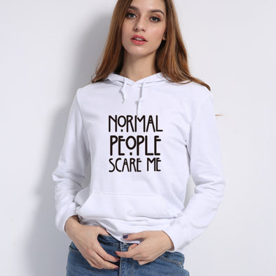 Printed Long Sleeve Round Neck Hoodies