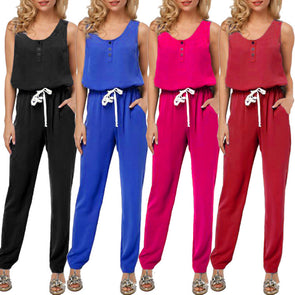 Women's Elastic Waist Jumpsuit