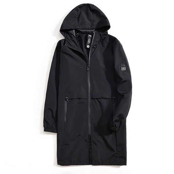 Men's Loose Hooded Zipper Jacket