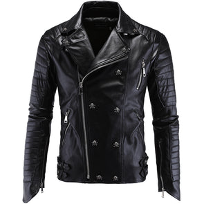 Fashion Punk Leather Men's Jacket