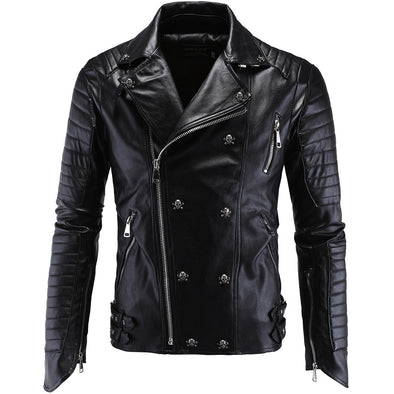 Fashion Punk Leather Men's Jacket
