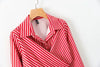 Women's Striped Long-Sleeved Shirt