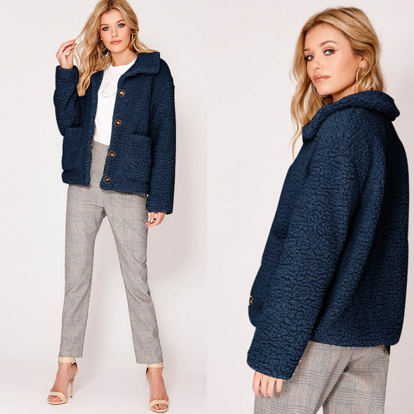 Fleece Thicken Warm Cardigan Jacket