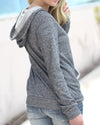 Fashion Snowflake Stitching Hooded Sweater