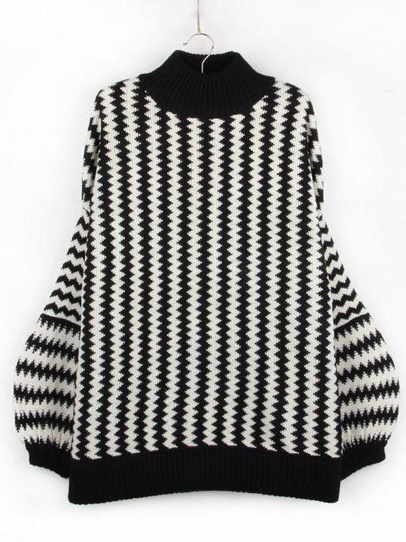 Puff Sleeve Pullover Sweater