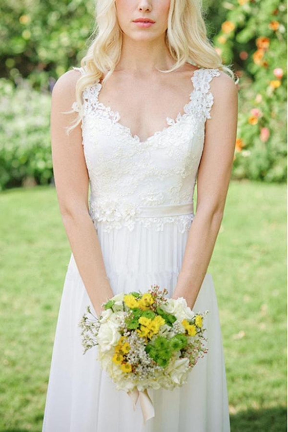 Sexy Elegant White Sleeveless Evening Dress