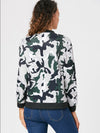 Camouflage Long Sleeve Zip Jacket