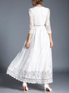 Lace Hollow Lace Temperament Evening Dress