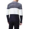 New Color Matching Thick Warm O-neck Knit Sweater