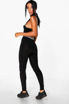 Casual Solid Color High Waist Trousers Leggings