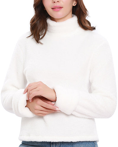 New Double-Faced Long-Sleeved Turtleneck Sweatshirt