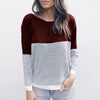 Round Neck Cross Hollow Out V Neck Color Block Two Way Knitting Sweaters