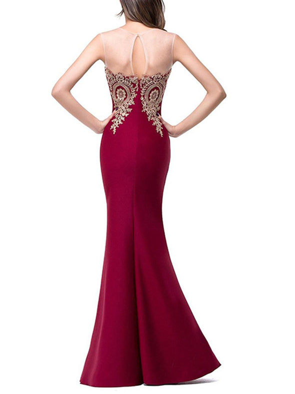 Formal See-Through Mermaid Evening Dress