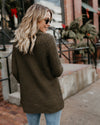 High-Collared Turtleneck Long-Sleeved Sweater