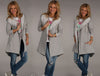 Fashion Hooded Long Sleeved Solid Color Cardigan