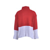 High Neck Color Matching Loose Long Sleeve Sweater