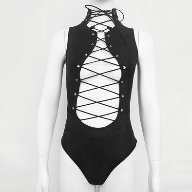 New Deerskin Straps Bodysuit