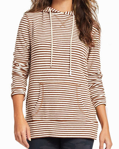 Striped Long Sleeve Pocket Sweater