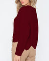 Irregular Loose O-Neck Sweater